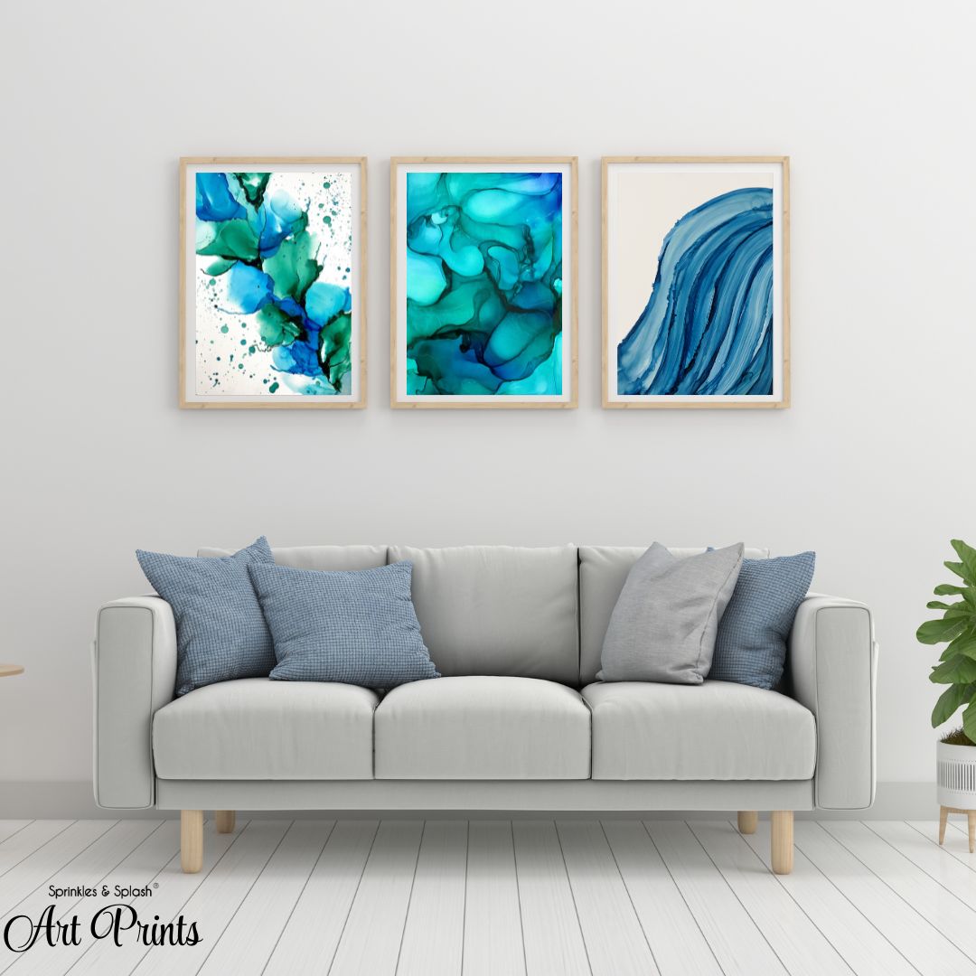 Fluid Ink : Art Prints (Set of 3)