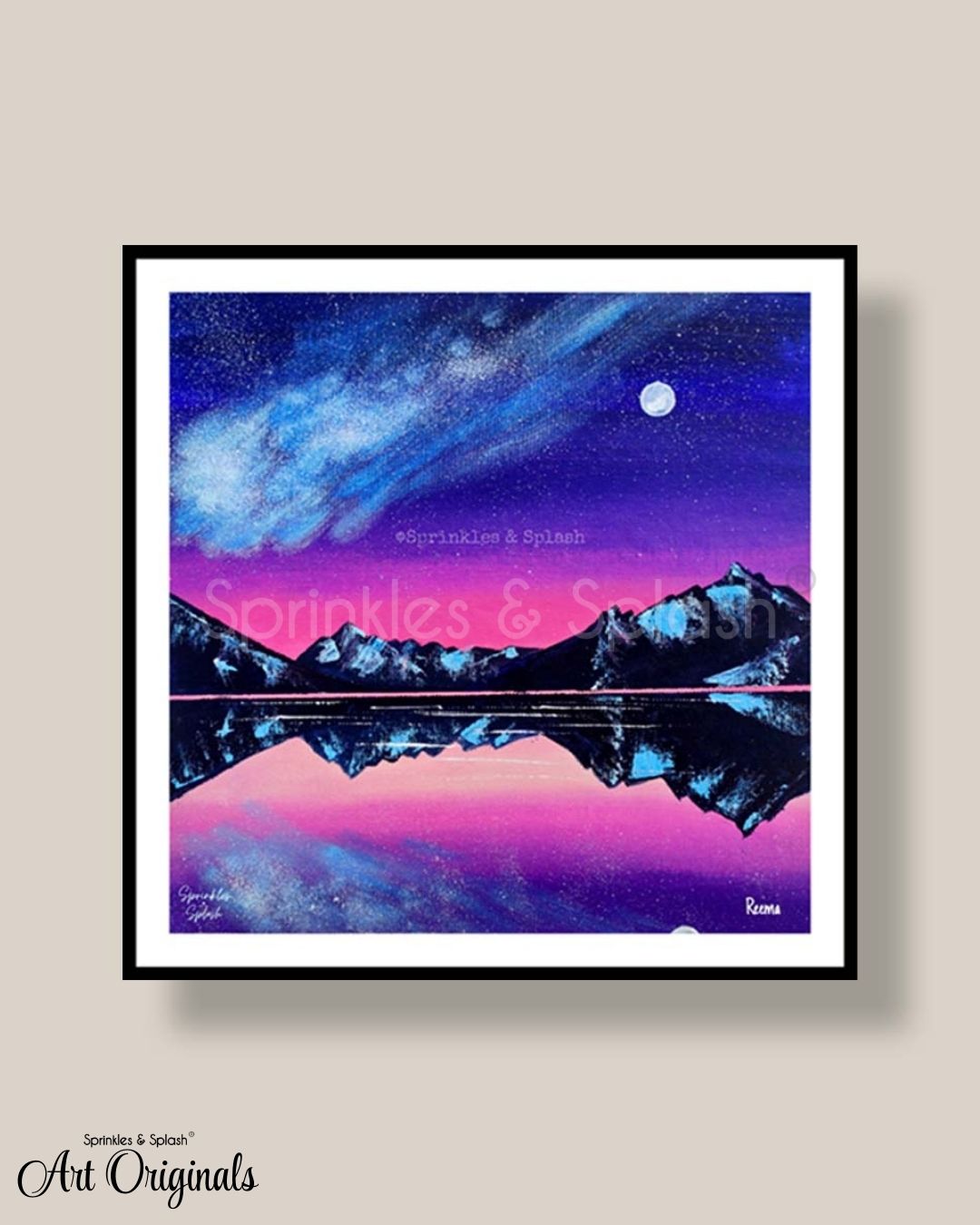 "PINK REFLECTIONS" | Acrylics on Canvas