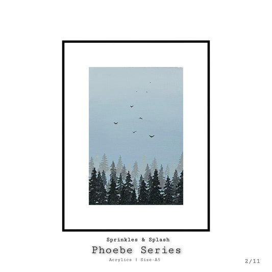 Blue Tranquil : Phoebe Series | Acrylics on Canvas