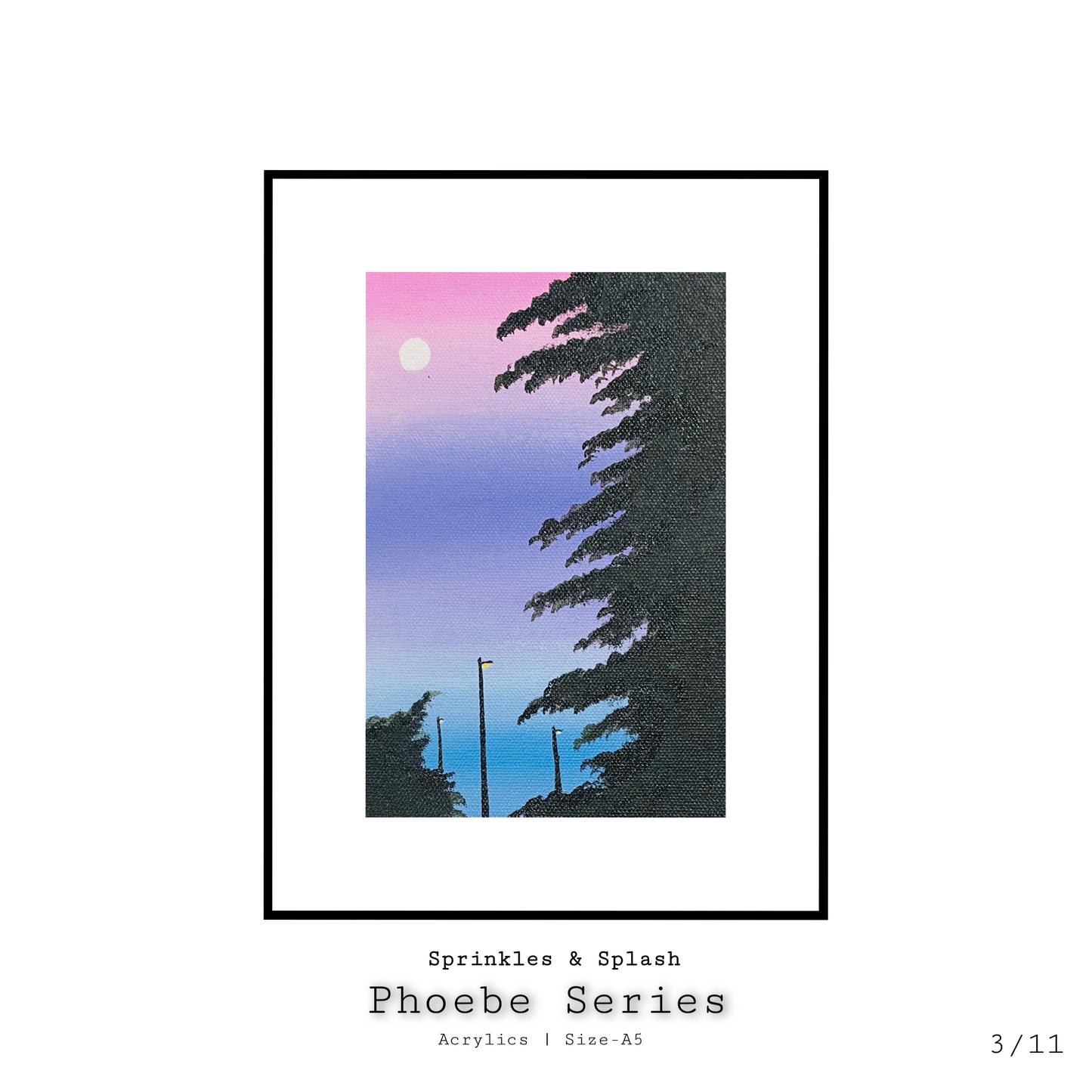 Hues & Silhouettes : Phoebe Series | Acrylics on Canvas