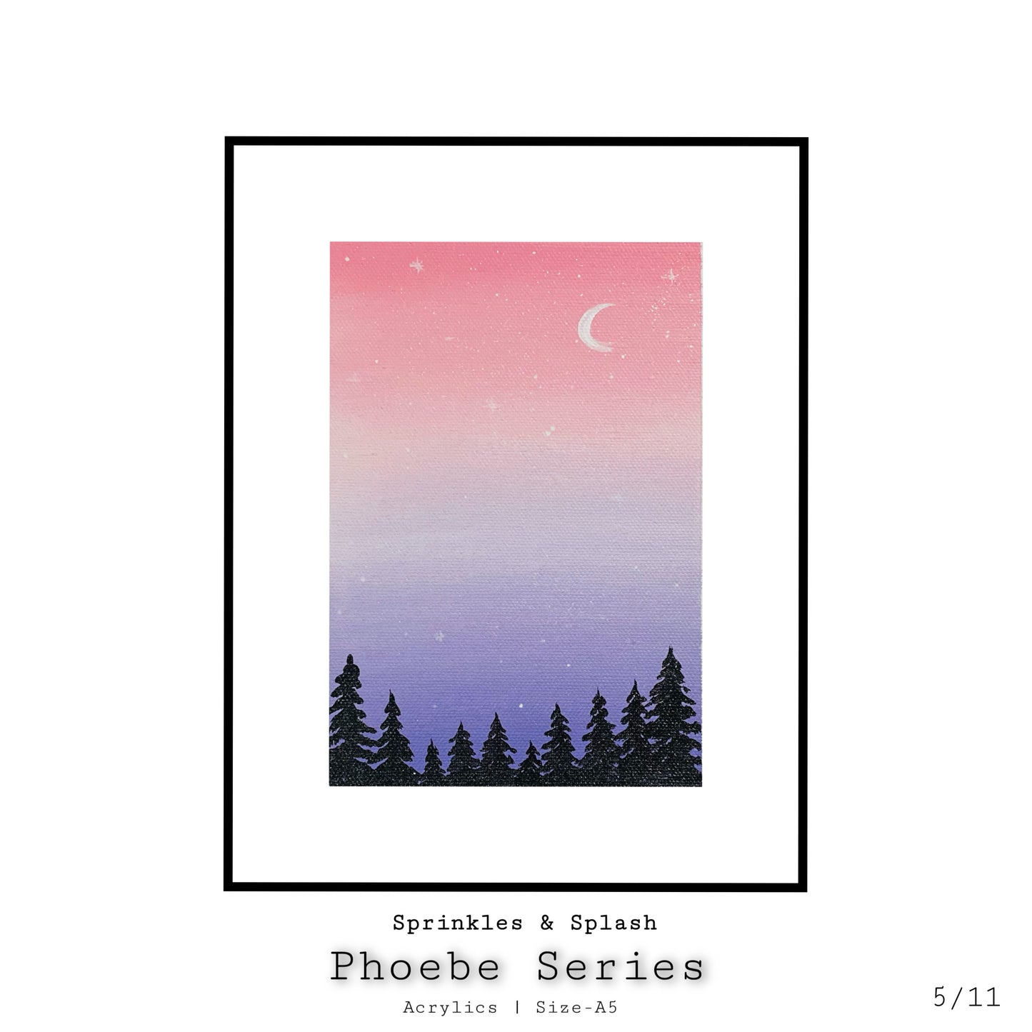 Pastel Skies : Phoebe Series | Acrylics on Canvas