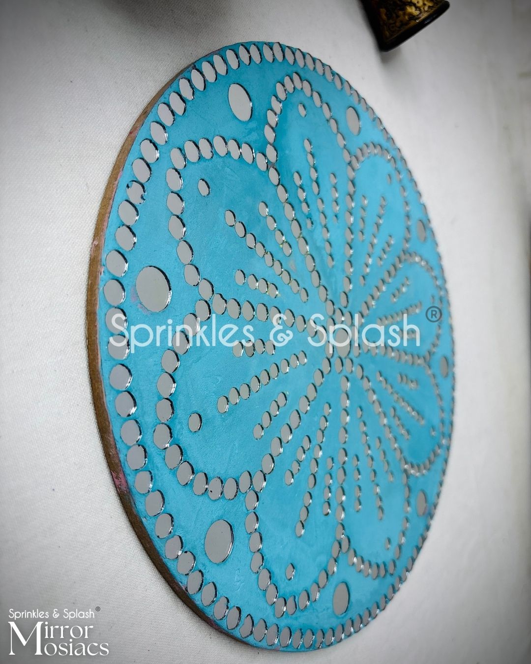 Turquoise Tranquility - Mirror Mosaic Art