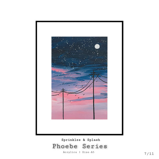 Serene Skies : Phoebe Series | Acrylics on Canvas